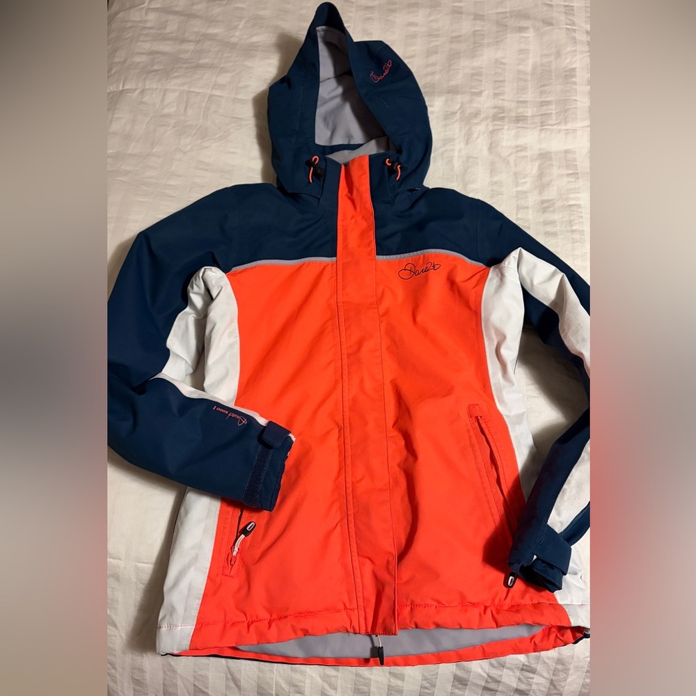 Hot pink Dare2B Ski Jacket with Navy & White Panels